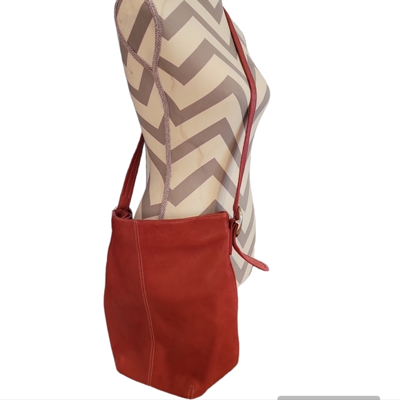 Tignanello Red Leather Bag - Picture 8 of 8